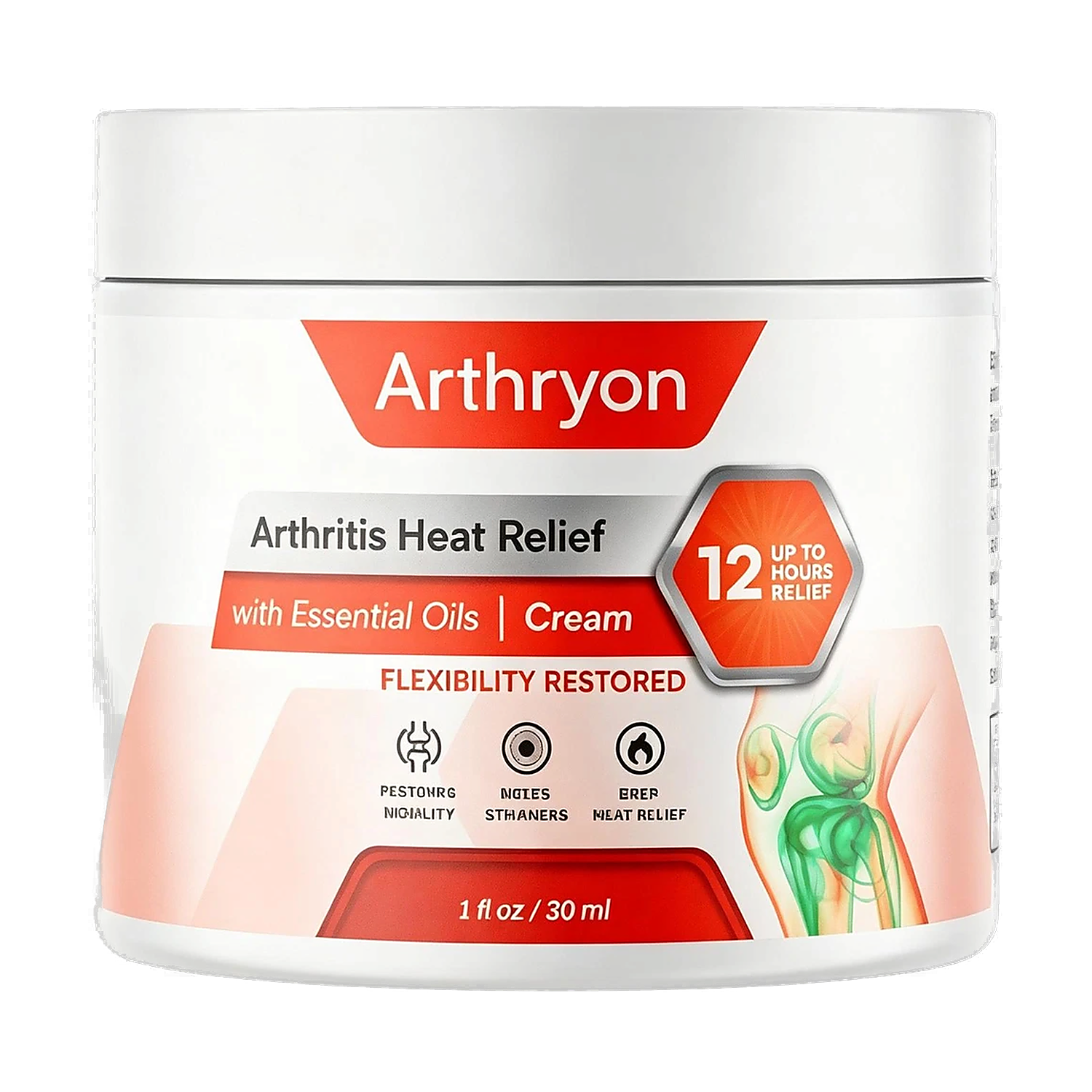 Arthryon Heat Relief Cream - Three bottles showing product packaging